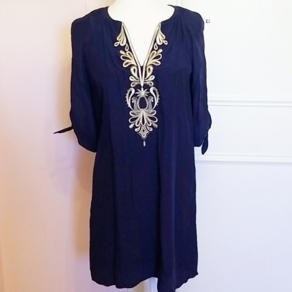 LILLY PULITZER short-sleeve silk dress